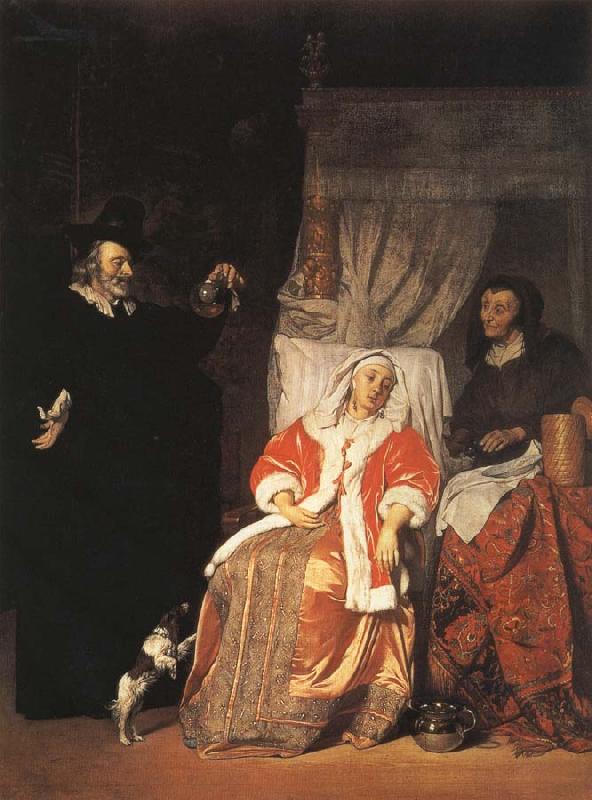 Gabriel Metsu Visit of the Physician Sweden oil painting art